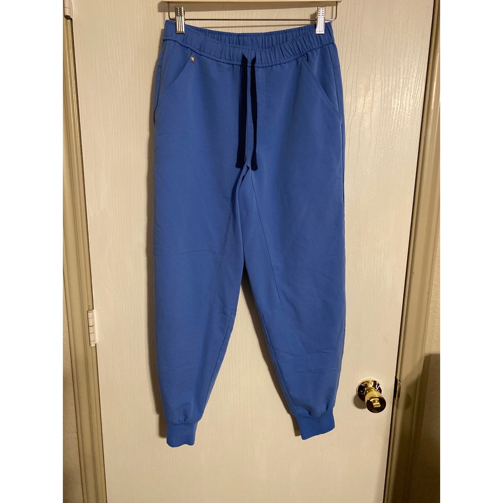 Figs Technical Collection Zamora Jogger Scrub Pants Blue Small S 0475